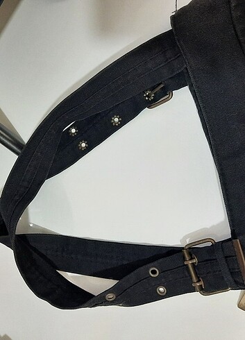 Beden siyah denim kol cantasi #y2k