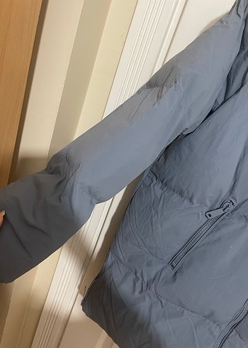 Gri Midi Kadın Kışlık Mont - Görsel 10