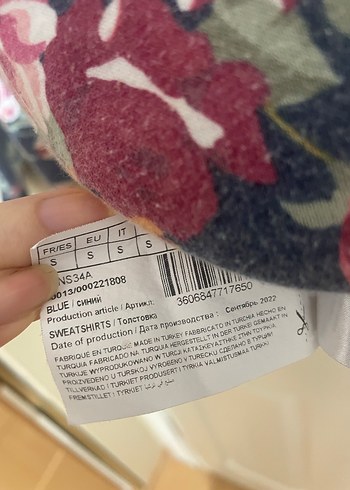 Çiçek Desenli Uzun Kollu Sweatshirt - Görsel 6