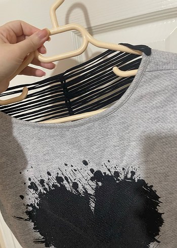 Gri Uzun Kollu Örme Kadın Kazak - Görsel 5