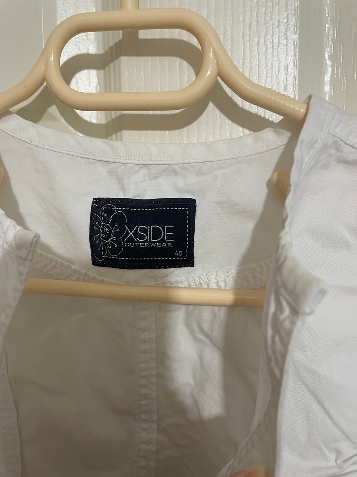 Beyaz Pamuklu Kısa Kollu Bolero - Görsel 4