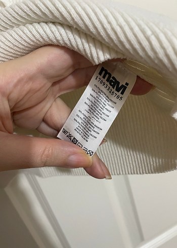 Mavi jeans Halter Yaka Kısa Triko Kadın Atlet - Görsel 5