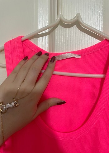 Neon pembe askılı - Görsel 2