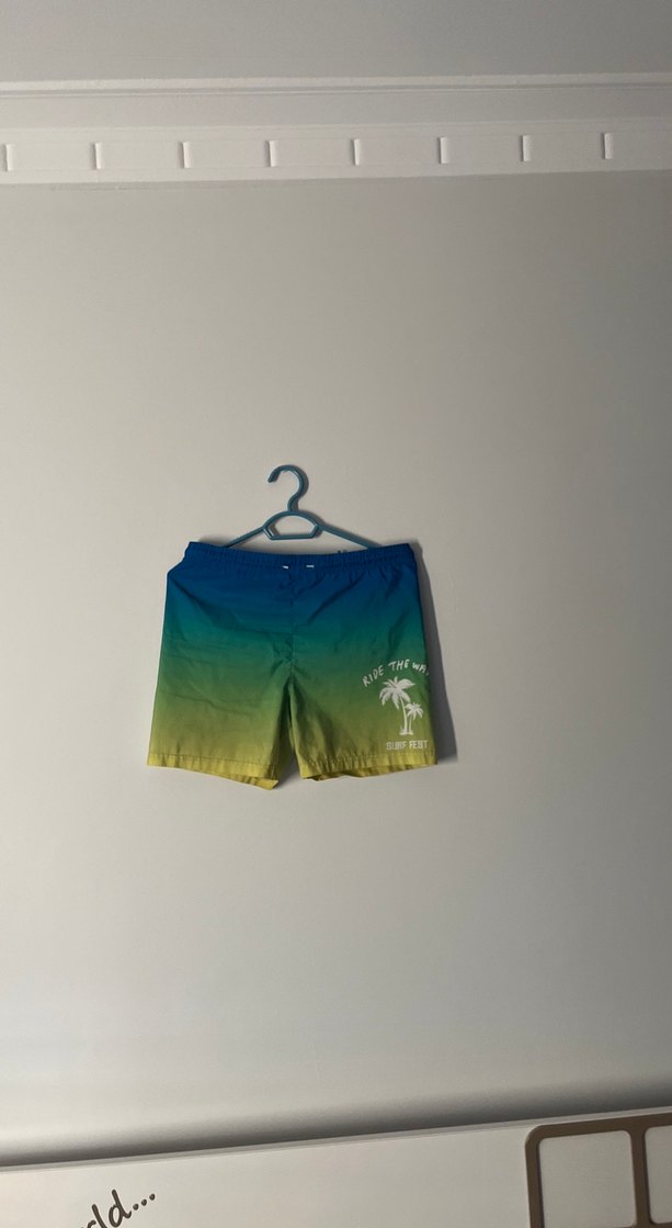 Renkli Bağlama Desenli Erkek Mayo Şortu - Görsel 2