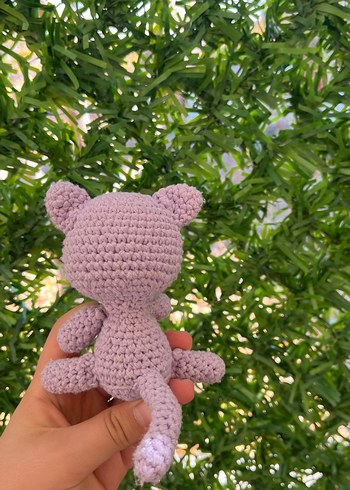 Pastel Mor El Yapımı Peluş Oyuncak - Görsel 4