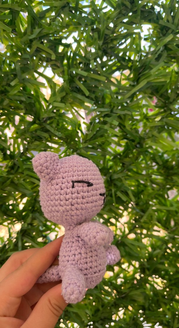 Pastel Mor El Yapımı Peluş Oyuncak - Görsel 2