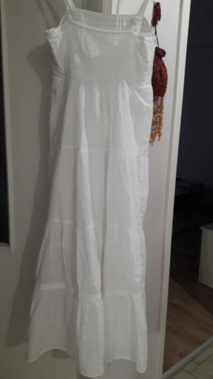 36 Beden beyaz Renk beyaz tiril tiril elbise