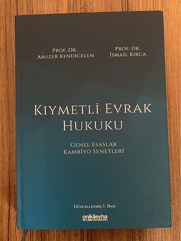 kıymetli evrak hukuku