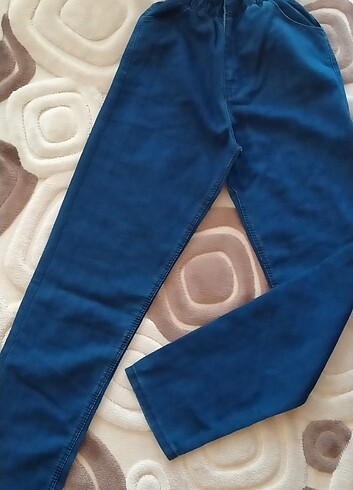 30 Beden lacivert Renk Beli lastikli kot pantolon