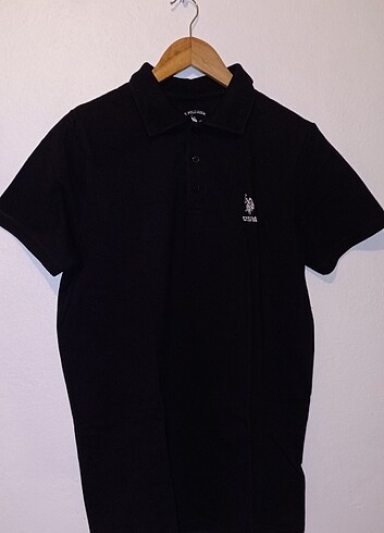 USPA Siyah Polo Yaka 