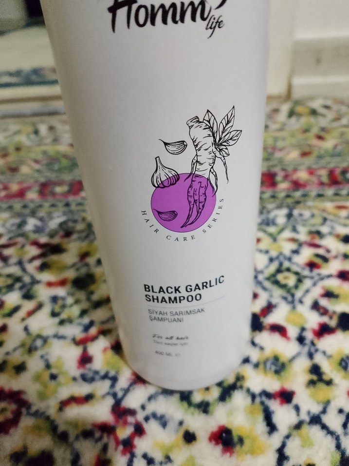 Homm Siyah Sarımsak Şampuanı 300 ml - Görsel 3