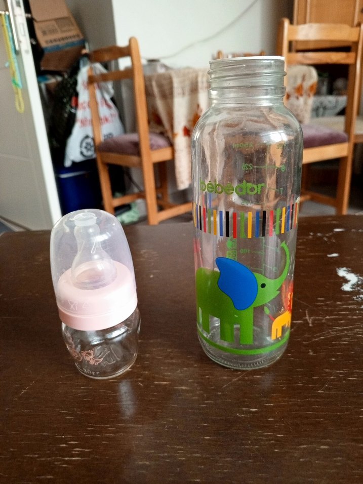 2 Adet cam desenli bebek biberonu - Görsel 4