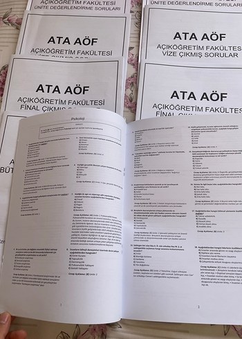 ATA AÖF Açıköğretim Fakültesi Soru Seti