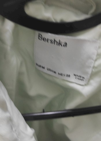 Düğmeli açık yeşil keten Kadın Ceket - Görsel 4