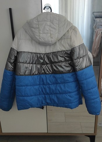 Erkek Çocuk Renk Bloklu Fermuarlı Mont - Görsel 5