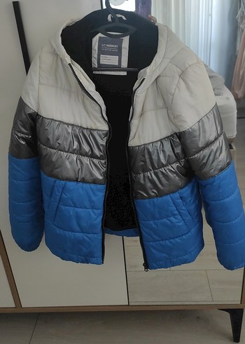 Erkek Çocuk Renk Bloklu Fermuarlı Mont - Görsel 2