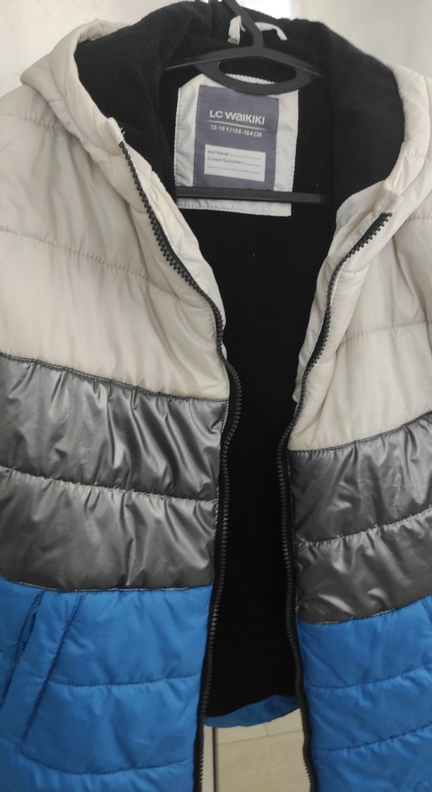 Erkek Çocuk Renk Bloklu Fermuarlı Mont - Görsel 3