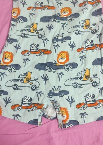 Renkli Baskılı Bebek Erkek Tulum - Görsel 5