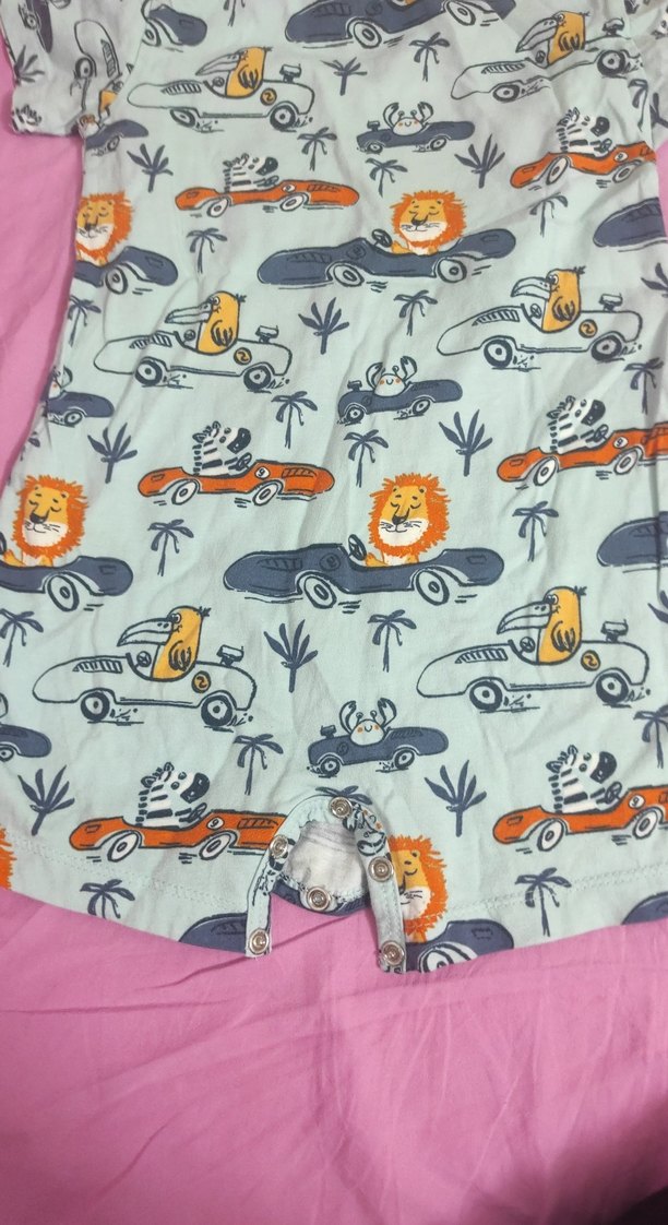 Renkli Baskılı Bebek Erkek Tulum - Görsel 5