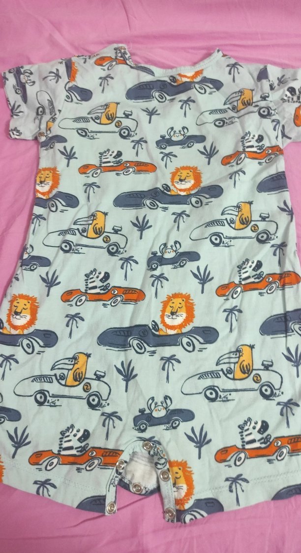 Renkli Baskılı Bebek Erkek Tulum - Görsel 4