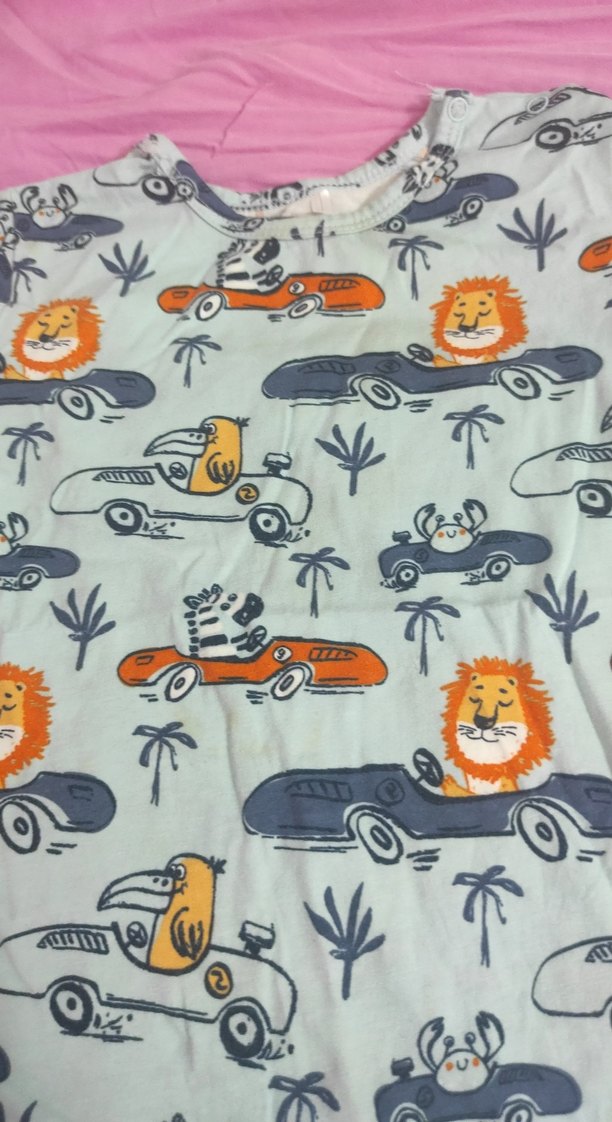 Renkli Baskılı Bebek Erkek Tulum - Görsel 2