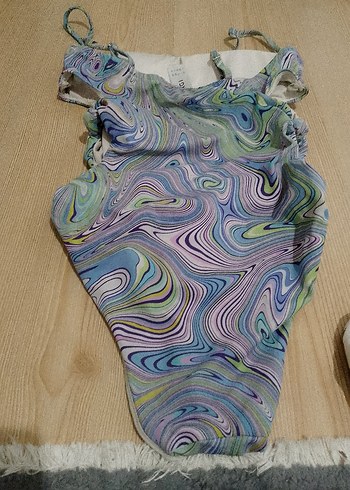 Pastel Renkli, Drapeli, Uzun Kesim Kadın Mayo dağı 36 - Görsel 3