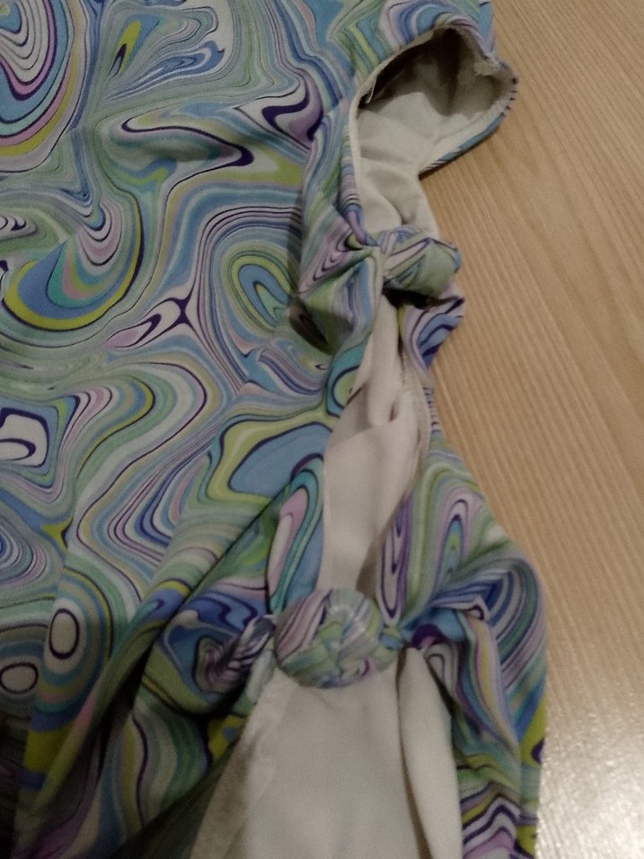 Pastel Renkli, Drapeli, Uzun Kesim Kadın Mayo dağı 36 - Görsel 2