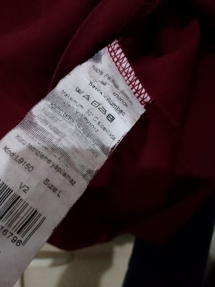 Bordo TSC Baskılı Erkek Pijama Takımı L - Görsel 3