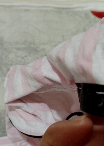 Pembe V Yaka Kadın Kumaş takım - Görsel 3