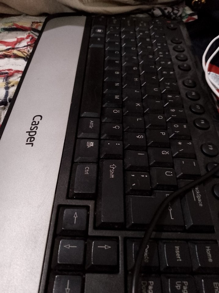 Casper Kablolu Gri Klavye - Görsel 2