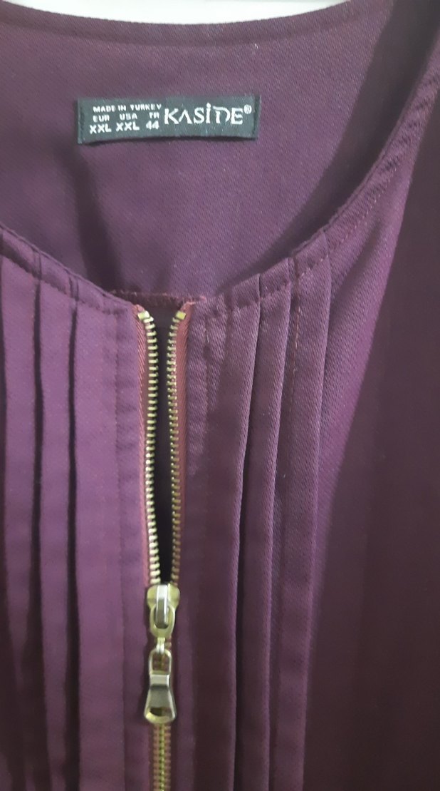 Kadın Mor Uzun Kuşaklı Trençkot - Görsel 2