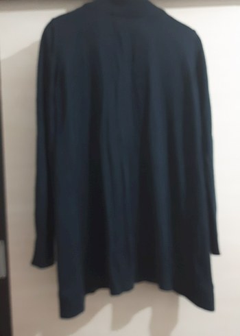 Kadın Lacivert Uzun Kollu Midi Hırka - Görsel 2