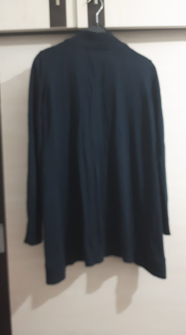 Kadın Lacivert Uzun Kollu Midi Hırka - Görsel 2