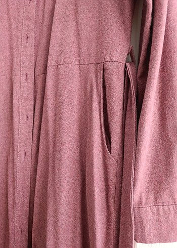 Gülkurusu Nakışlı Bohem Uzun Elbise - Görsel 5