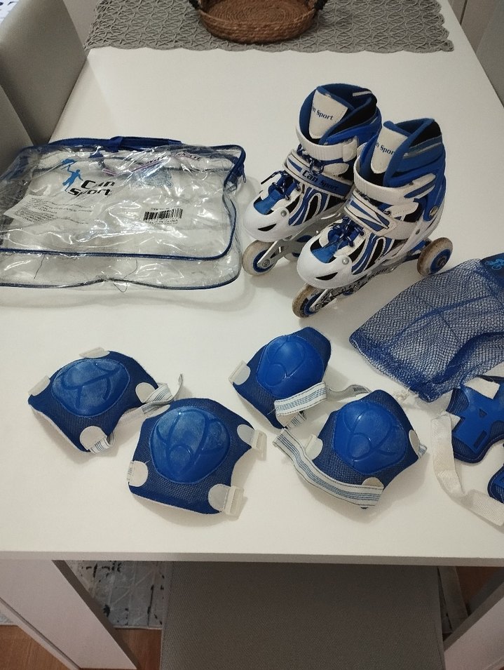 Mavi Erkek Çocuk Spor Paten ve Koruyucu Seti 30-33 numara - Görsel 4