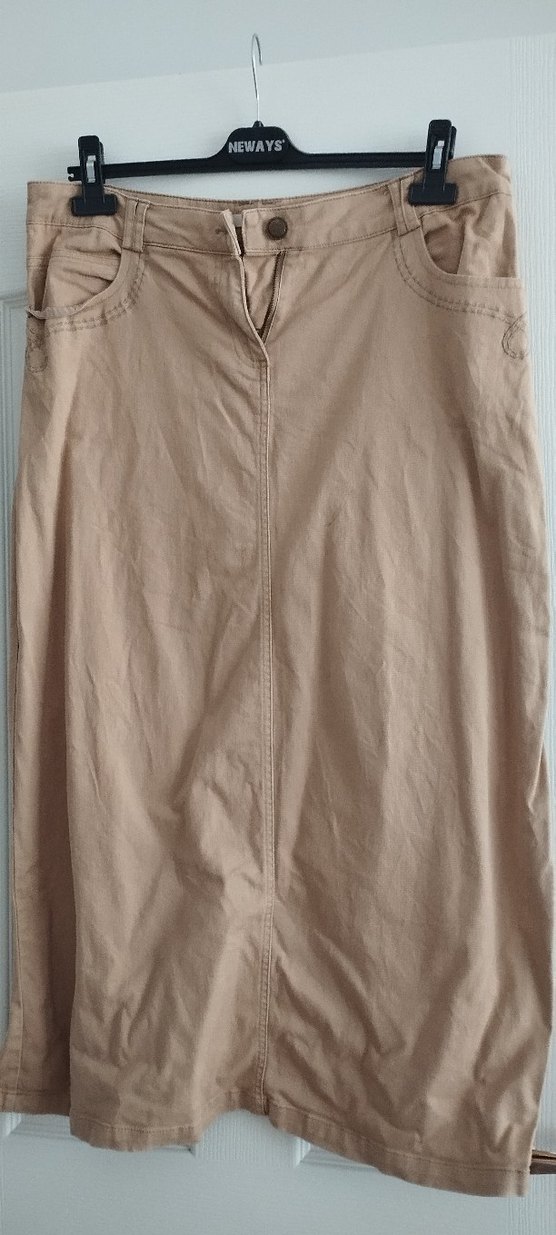 Bej Kadın uzun etek - Görsel 2