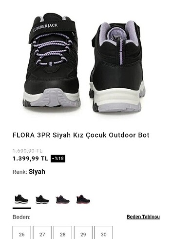 28 Beden siyah Renk Lumberjack bot