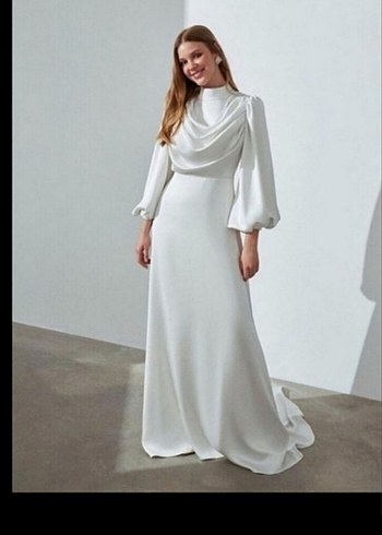 Tesettür nikah abiye elbisesi