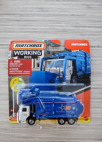 Matchbox çöp kamyonu XL mavi