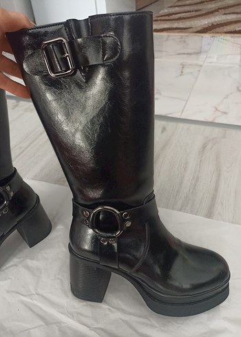 Luvi Shoes Platform Topuklu Çizme - Görsel 3