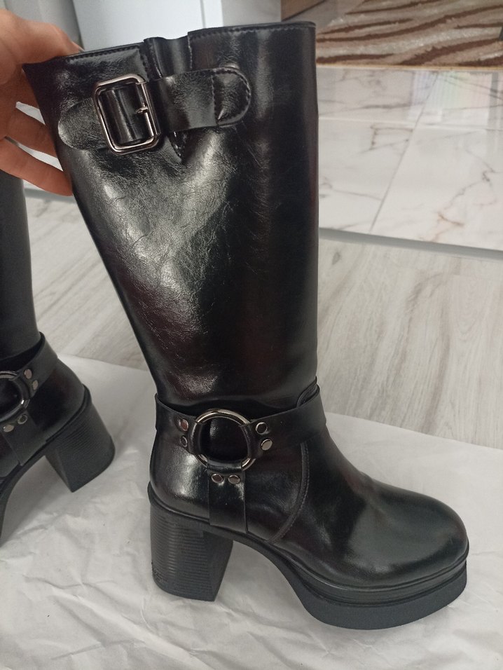 Luvi Shoes Platform Topuklu Çizme - Görsel 3