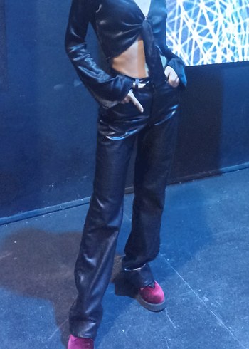 H&M Deri Pantolon - Görsel 7