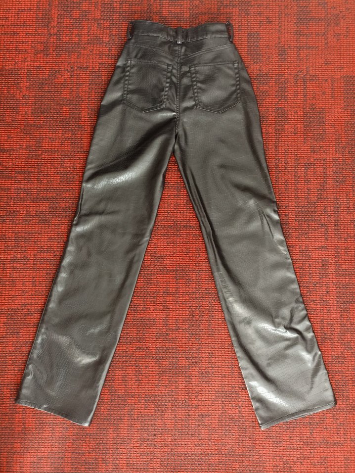 H&M Deri Pantolon - Görsel 2