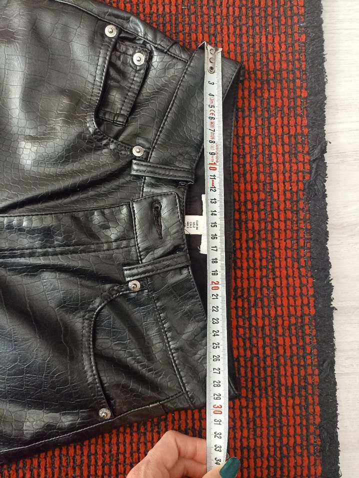 H&M Deri Pantolon - Görsel 4