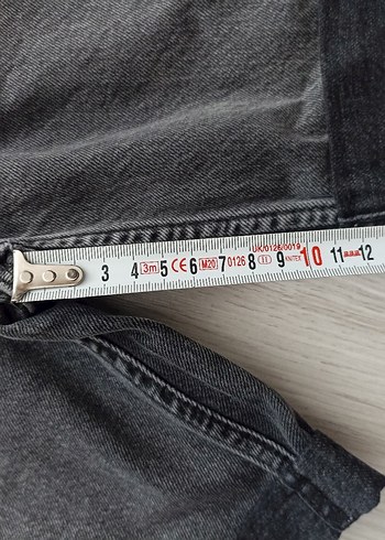 Gri Denim Şort - Görsel 5