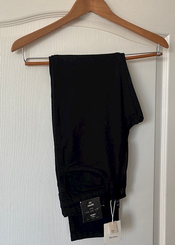 Bershka Siyah Skinny Fit Erkek Pantolon - Görsel 6