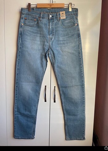 Levis Acik Mavi Slim Fit Denim Jean 502 34 34