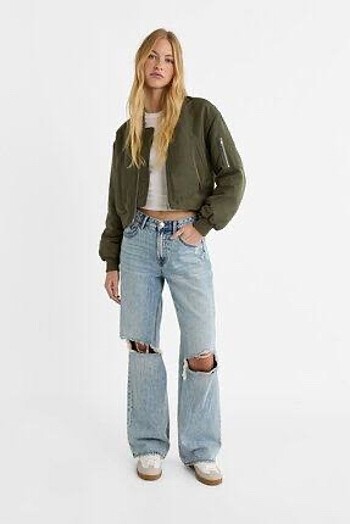 m Beden stradivarius şişme bomber ceket