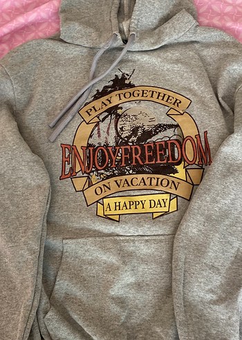 Gri Kapüşonlu Kadın Sweatshirt