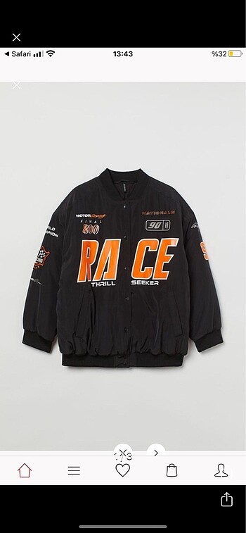Race ceket bershka